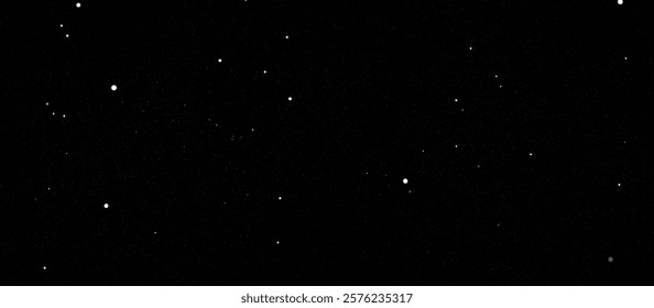 Black sky with many stars in the shape of the milky way, astronomy background, Vector illustration. landscape