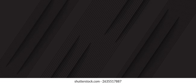 Fundo fatiado preto para negócios modernos com sombra e linhas diagonais