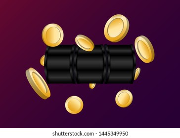 Black Slot Machine Slots Reel With Coins Jackpot Spin Gambling Vector Illustration
