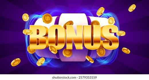 Black slot machine wins the jackpot. 777 Welcome bonus. Casino jackpot. Vector illustration