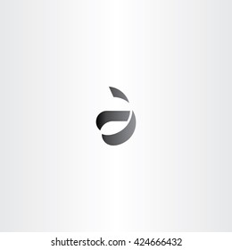 black small letter logo a icon sign vector symbol 