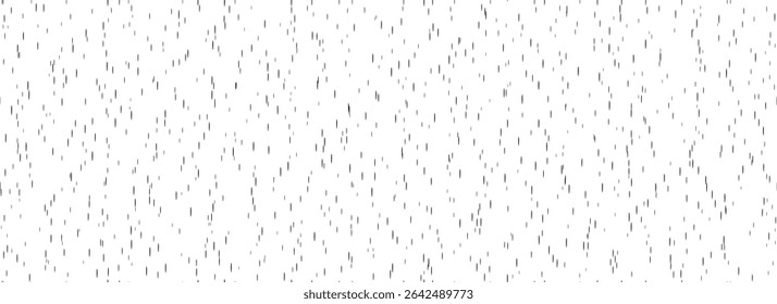 Pequenos arranhões pretos textura sem costura. Plano de fundo de pequenas linhas dispersas repetidas. Padrão de cortes pequenos repetidos. Grunge camada aleatória de grãos mosqueados. Papel de parede de manchas e polvilhas espalhadas. Vetor