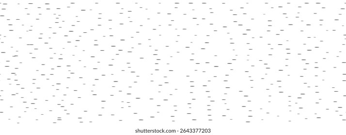 Black small scratches seamless texture. Repeated scattered tiny lines background. Repeating cuts pattern. Grunge random specks and sprinkles grain overlay. Vector abstract wallpaper