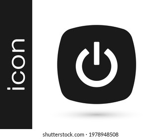 Black Smart home icon isolated on white background. Remote control.  Vector