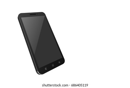 Black smart mobile 