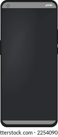 Black smart phone. vector illustration