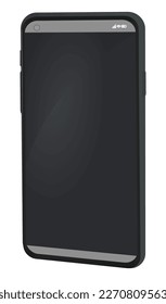 Black smart phone. vector illustration