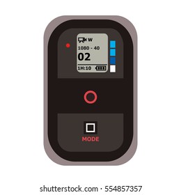 Black Smart Remote Control Vector