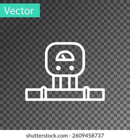 Black Smart sensor system icon isolated on transparent background. Internet of things concept with wireless connection.  Vector