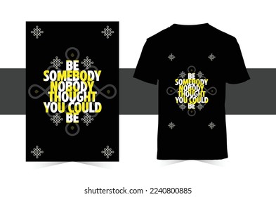Black smart tshirt design typography