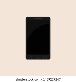 Black Smartphone design with black screen