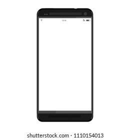 Black smartphone mockup