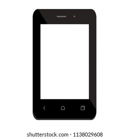 Black smartphone mockup