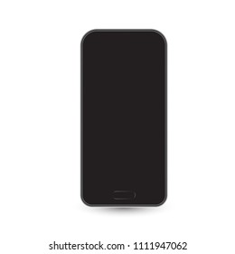 Black smartphone,Vector illustration.