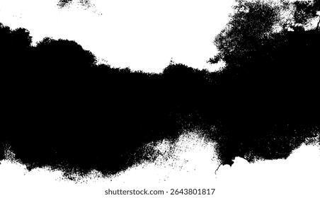 Black Smear Texture in Abstract Form