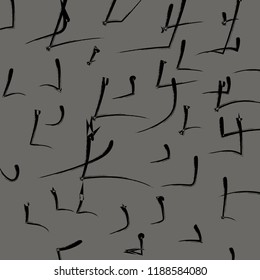 Black smears on a gray background