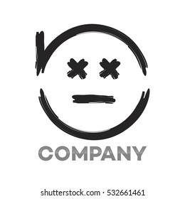 Black smiley logo
