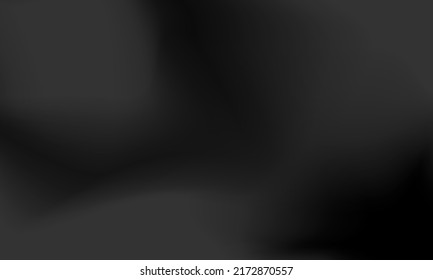 Fondo negro de humo. Fondo de gradiente negro y gris borroso. Diseño para presentaciones, afiches, banners, posts, promociones, etc. ilustraciones vectoriales
