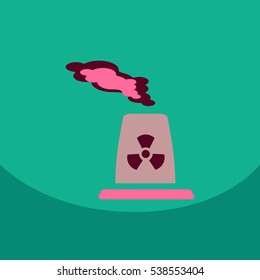 black smoke floating from Multiple smokestack Nuclear energy