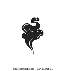 black smoke icon, explosion smoke silhouette, smoke vector 