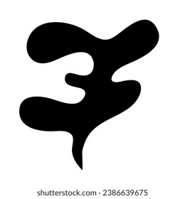 Black Smoke Illustration. Silhouette Of Smoke  Design Element