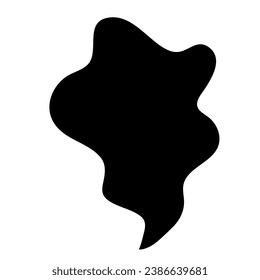 Black Smoke Illustration. Silhouette Of Smoke  Design Element