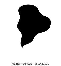 Black Smoke Illustration. Silhouette Of Smoke  Design Element