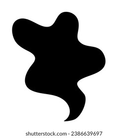 Black Smoke Illustration. Silhouette Of Smoke  Design Element