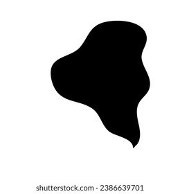 Black Smoke Illustration. Silhouette Of Smoke  Design Element