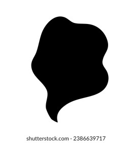 Black Smoke Illustration. Silhouette Of Smoke  Design Element