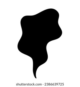 Black Smoke Illustration. Silhouette Of Smoke  Design Element