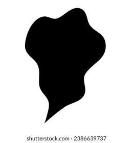 Black Smoke Illustration. Silhouette Of Smoke  Design Element