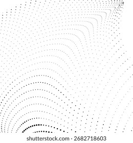 Black smooth dotted wave abstract flowing background for textile, wallpaper, wrapping, branding, poster, website, digital art, motion graphics, fabric, print design