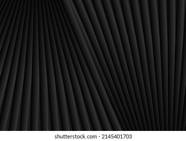 Schwarze, glatte Streifen abstrakte Technologie, geometrischer Hintergrund. Vectordesign-Design