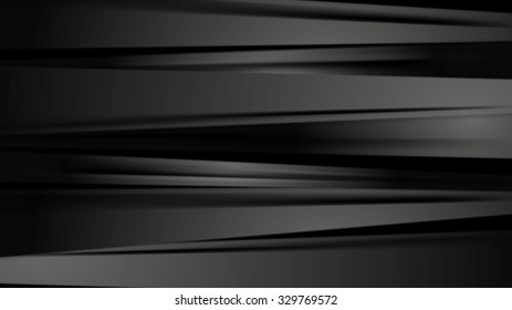 Black smooth stripes corporate abstract background. Vector design