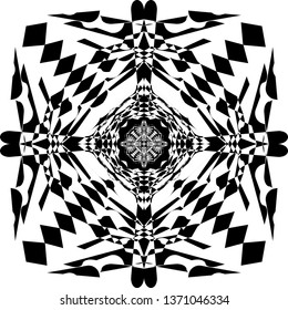 Black snake intersections squared flags infinite perspective designer illustrator background