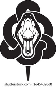 Black Snake, Open Mouth Emblem Design