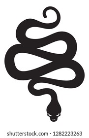 Black snake silhouette