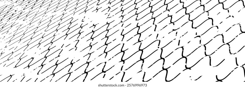 Black snake skin pattern isolated on white background vector