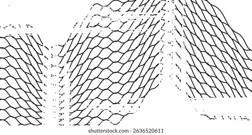 Black snake skin pattern isolated on white background vector Eps10