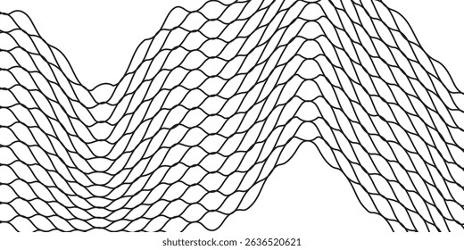 Black snake skin pattern isolated on white background vector