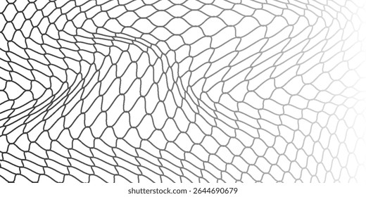 Black snake skin pattern isolated on white background eps 10