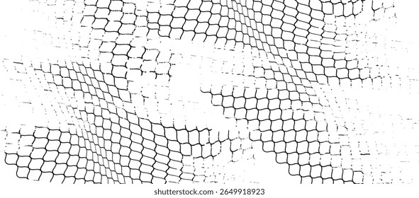 Black snake skin pattern isolated on white background eps 10	
