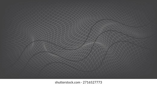 Patrón de piel de serpiente negro aislado sobre fondo blanco Ilustración vectorial	