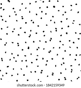 Black Snow Abstract Vector Art. Random Spot Splatter. Carnaval Eps Dot Pattern. Pattern Cool Effect. Black Random Christmas Round. Small Polka Dot. Black Party Color Background. Seamless Fashion Blob.