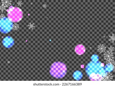 Black Snow Background Transparent Vector. Flakes January Texture. White Freeze. Silver Snowfall Decoration. Flyer Illustration.