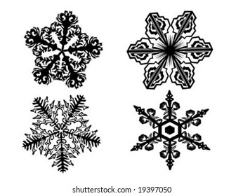 Black snowflake