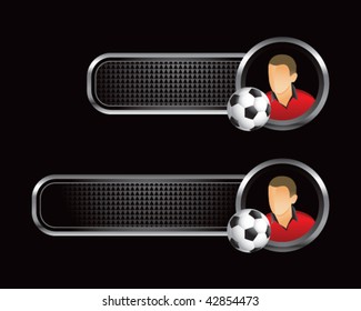 Banner für schwarze Fußballspieler