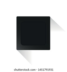 black socket switch socket empty vector icon