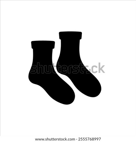 Black Socks silhouette vector design
